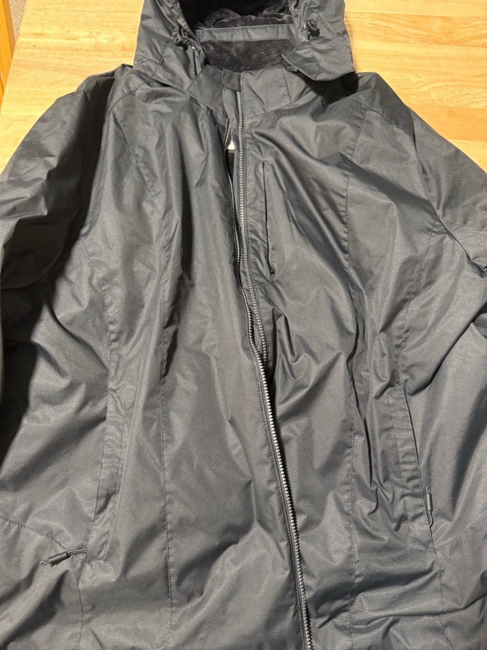 Zeroxposur Women’s 3X Black Winter Coat Hooded Insulated Jacket